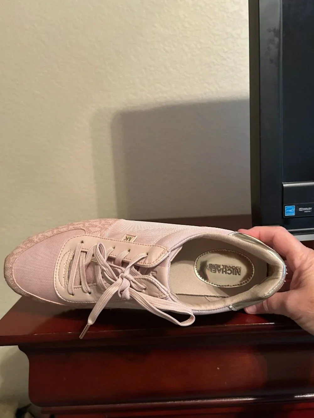 Michael Kors Monique Trainer Sneakers - Pale Pink - Size 11M